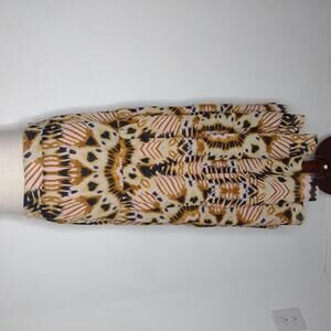 NWT Rachel Zoe Women's Brown Print Skirt Size Small